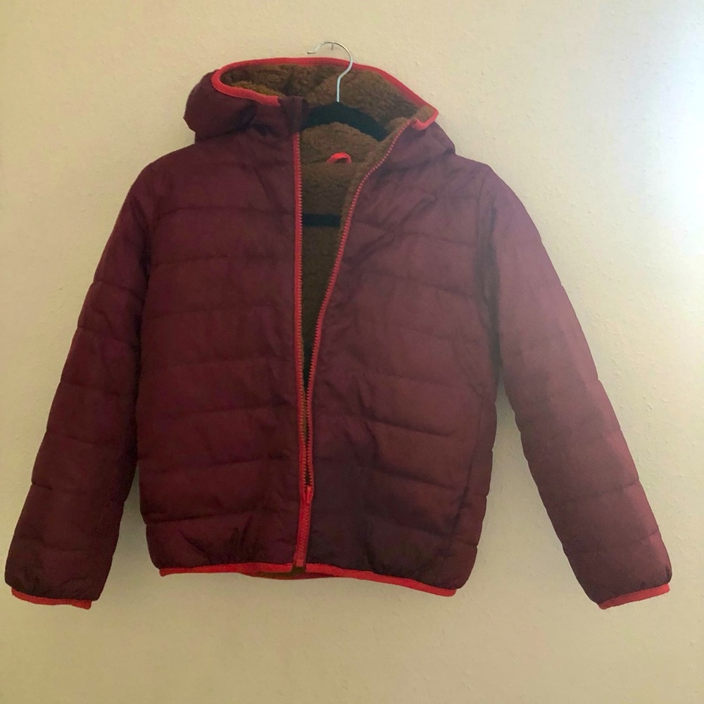 J crew Boys puffer coat Sherpa lined